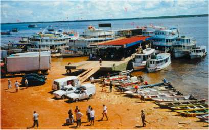 Jungle photos: The floating dock at Manaus, Brazil